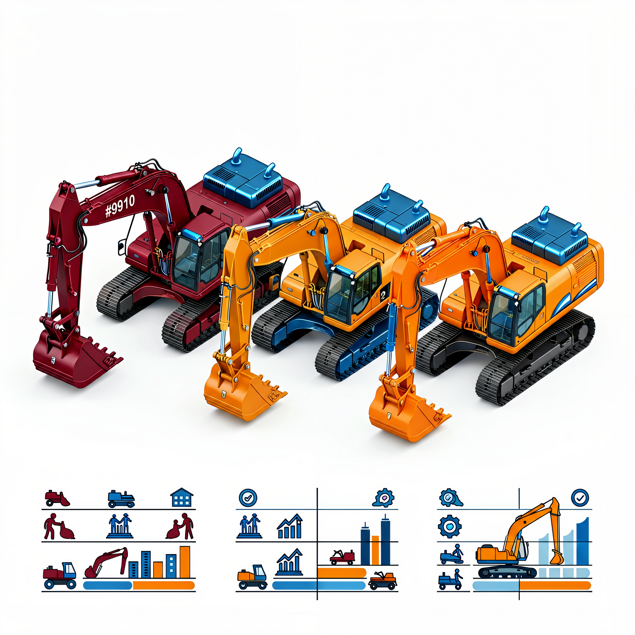 Big Three Heavy Machinery Firms H1 Reports: Revenue Gains but Profits Diverge