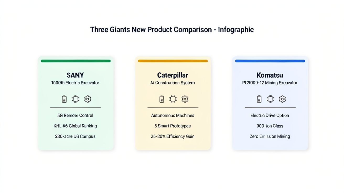 Comparison of new technologies from the three giants