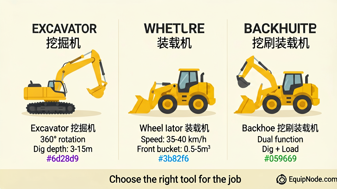 Comparison of three mainstream machine types