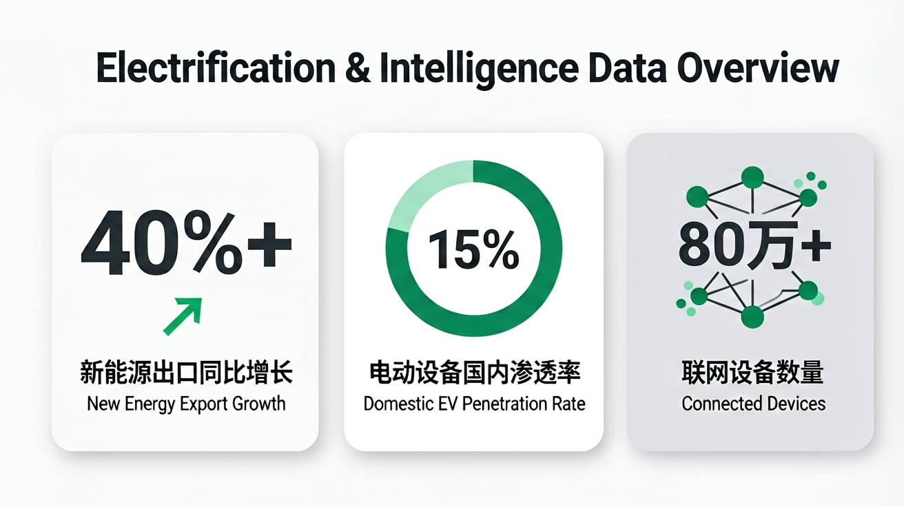 Key Data Overview of Electrification-Intelligence Integration
