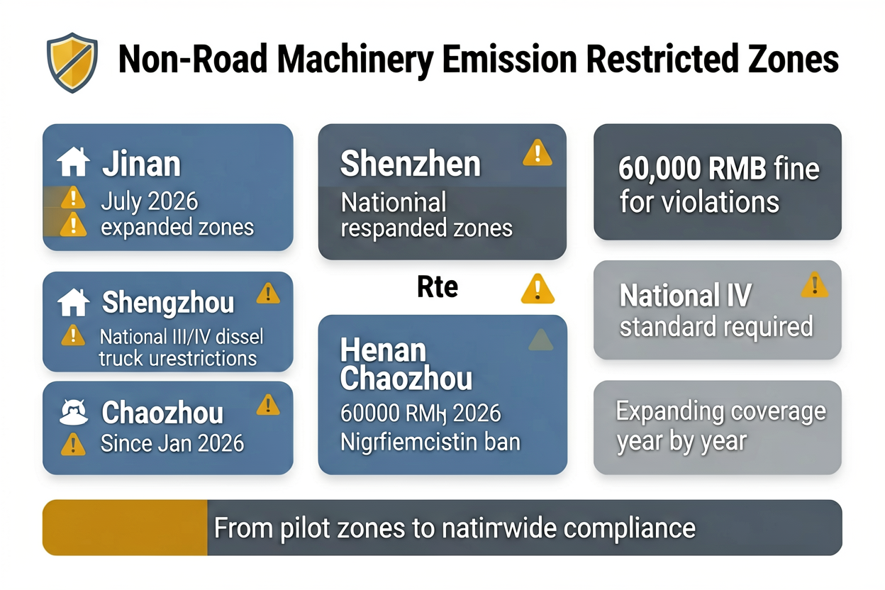 Emission-restricted zones expanding across regions