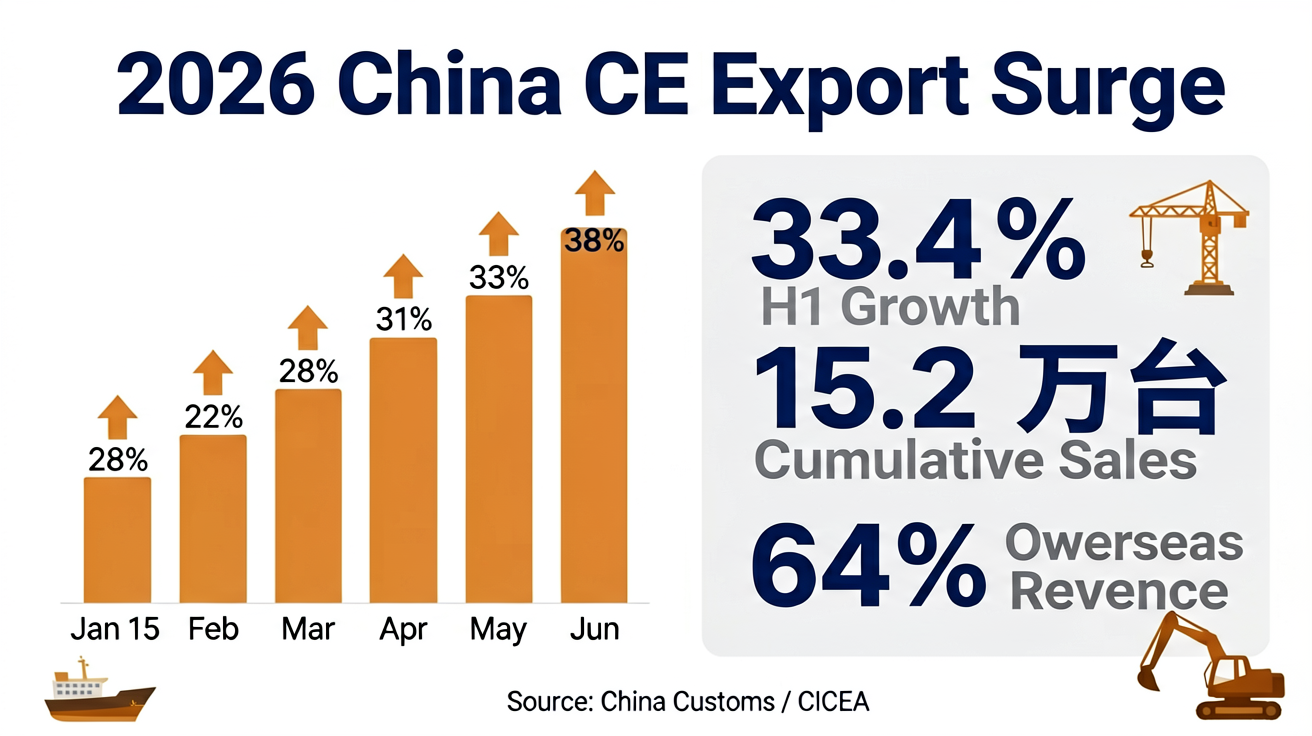 China Construction Machinery Export Growth Dashboard