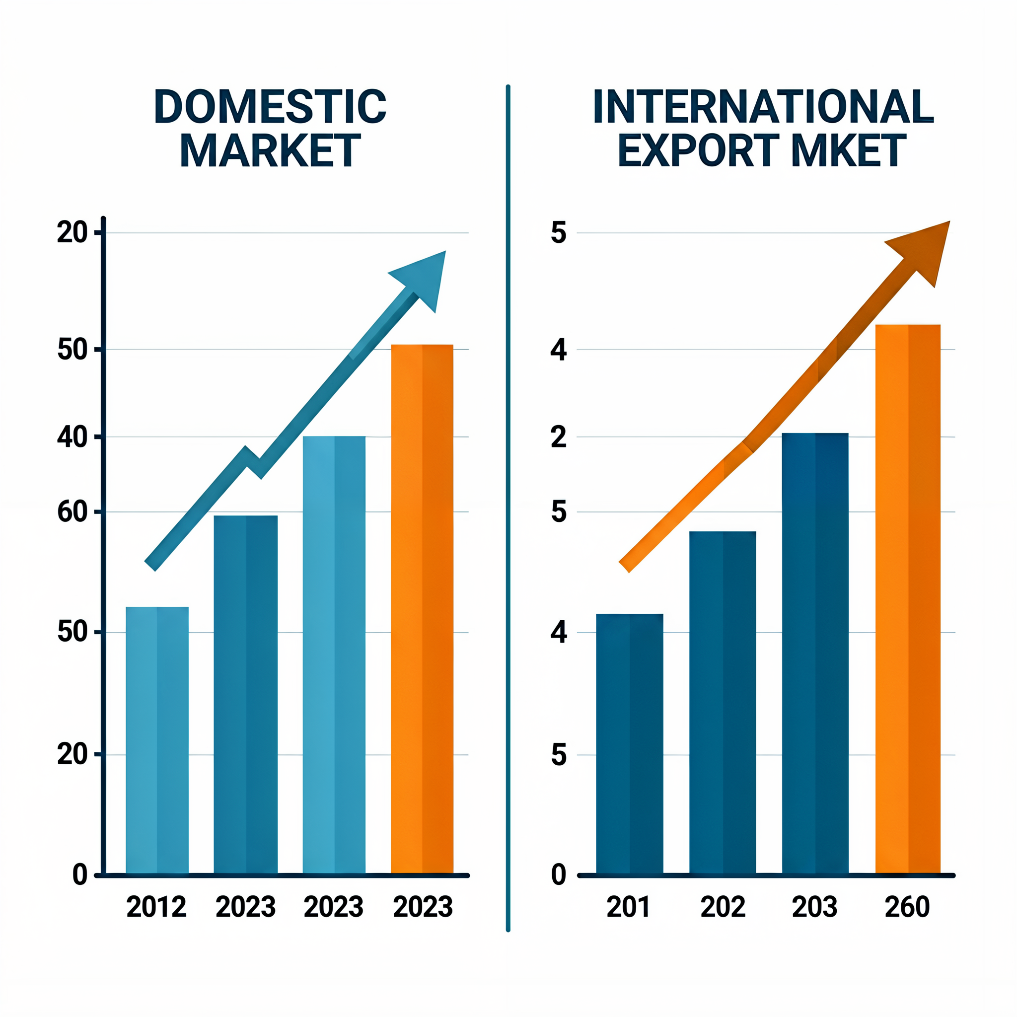 Comparison of Domestic vs. Export Growth Trends