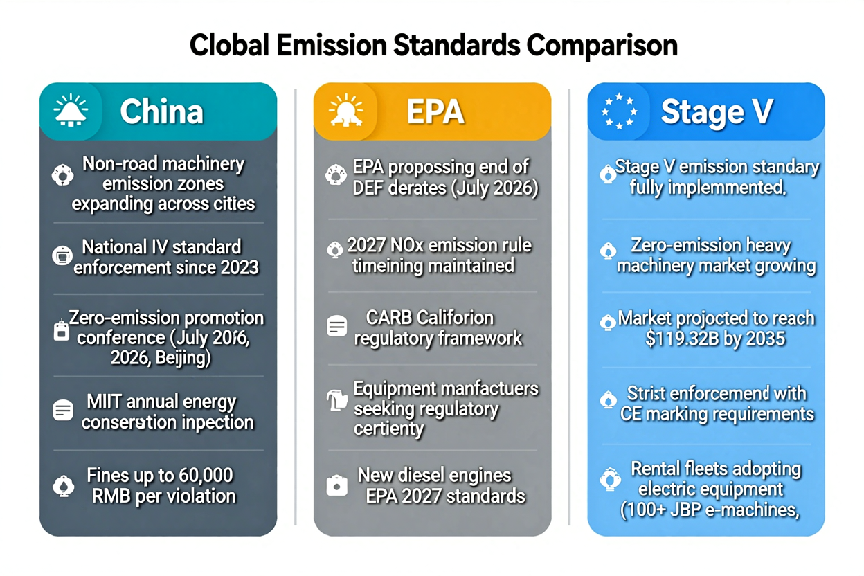 Global emission standards comparison