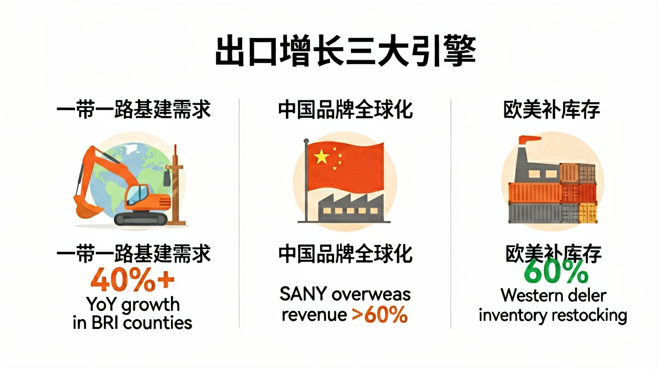 2026年挖掘机出口增长三大驱动因素