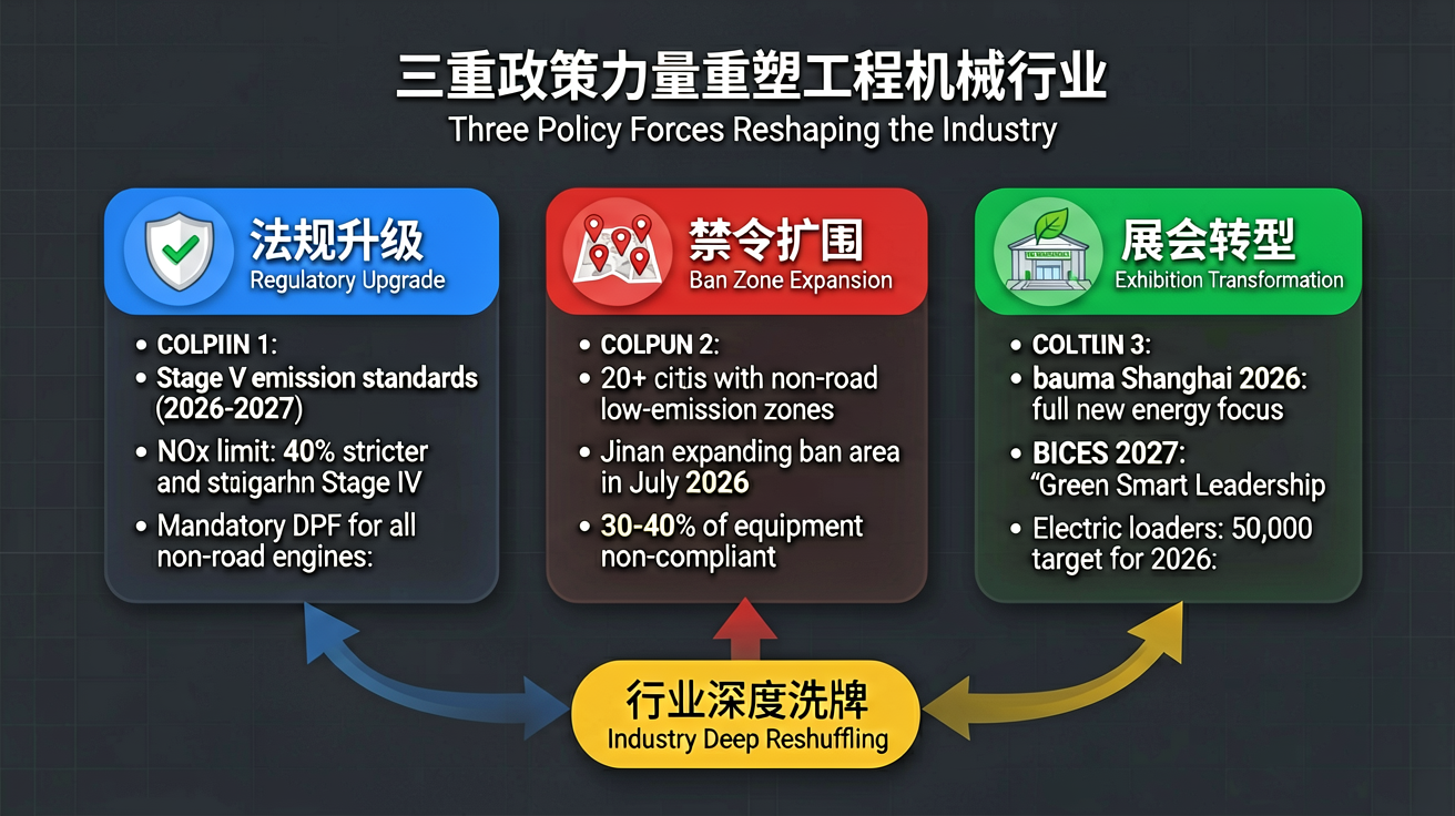Three Policy Forces Reshaping the Construction Machinery Industry