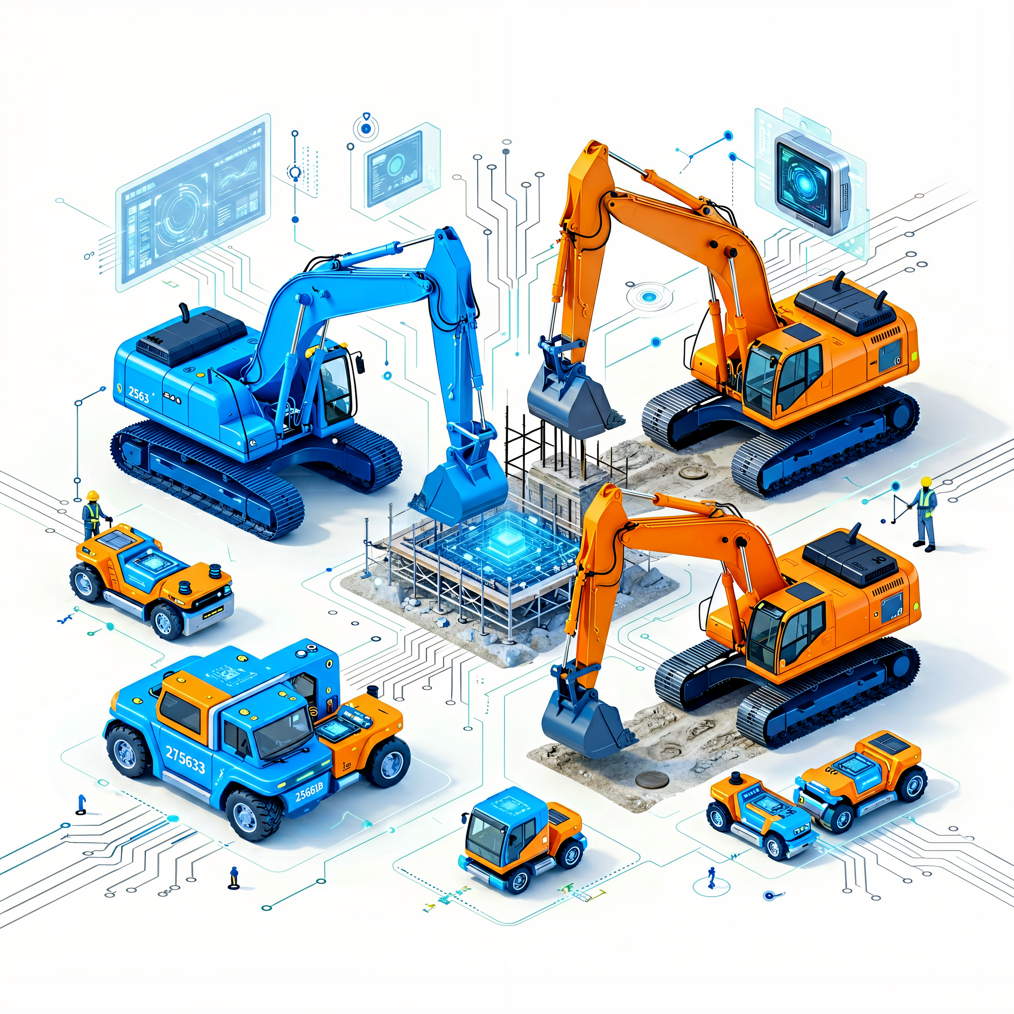 Construction machinery intelligent upgrade schematic