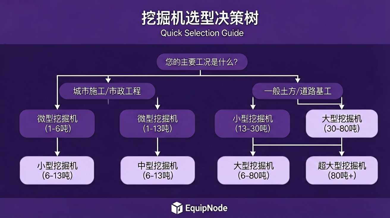 Excavator Selection Decision Flowchart